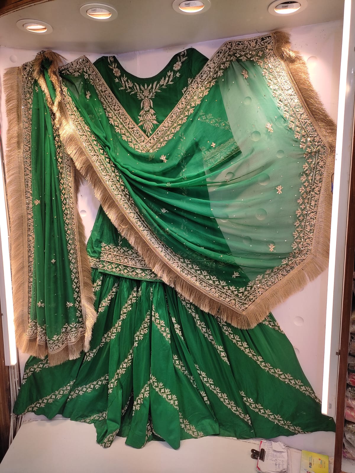 Emerald Noor Lehenga, view 1 of 1