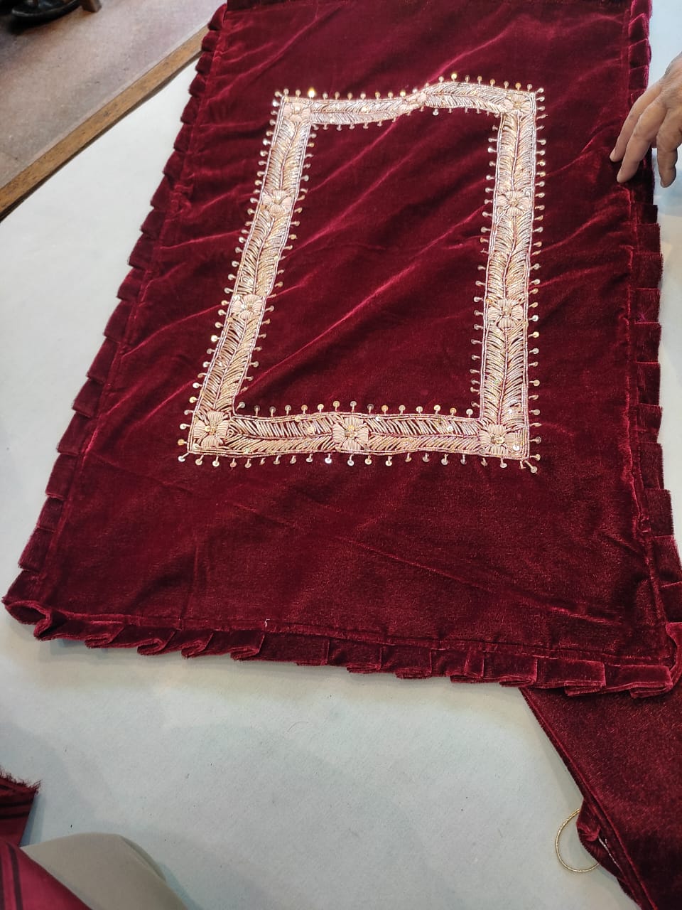 Mehrun Velvet Wedding Trousseau Set, view 2