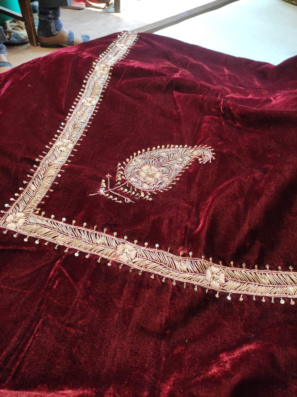 Mehrun Velvet Wedding Trousseau Set, view 5